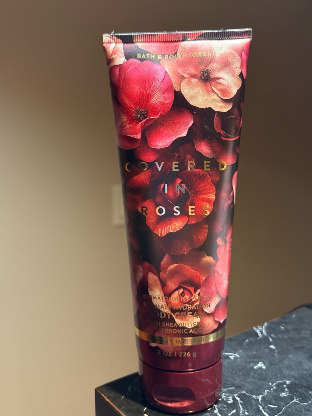 Bath & Body Works Covered in Roses Body Cream - Red Floral Packaging